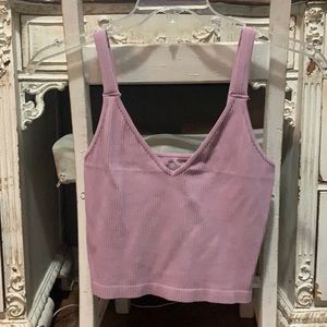 NEW WITHOUT TAGS Lavender love tree crop tank size large